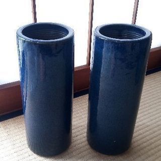 信楽焼　花瓶２つセット