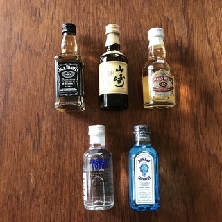 ミニチュアボトル ウィスキーなど１５本売ります(８０００円から４０００円に値下げしました)の画像