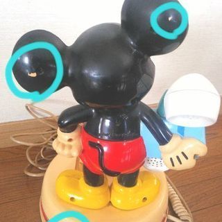 値下げしました　ジャンク品　レトロ　ミッキーマウス電話機の画像