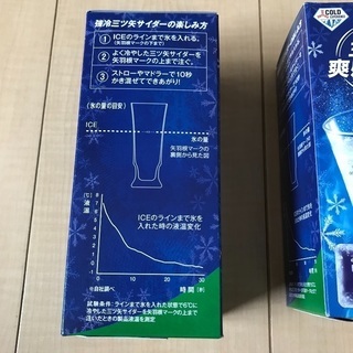 三ツ矢サイダー グラス 新品 4つセット ノベルティ 非売品の画像
