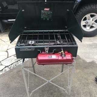 コールマン ツーバーナー パワーハウス413H 台付き