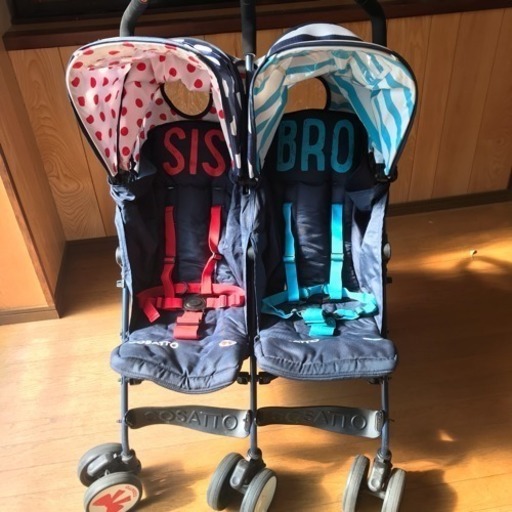 コサット双子ベビーカー