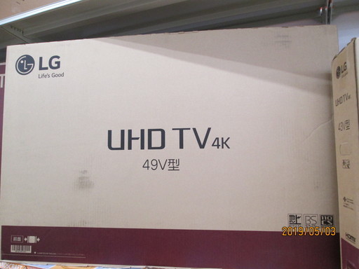 LG　4Kテレビ　49インチ　49UJ6500
