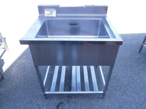 ☆中古品 厨房用品 １槽シンク サイズ：820×650×800㎜☆