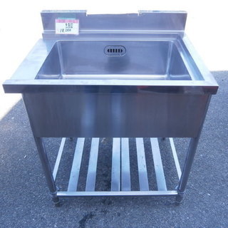 ☆中古品 厨房用品 1槽シンク サイズ：820×650×800㎜☆