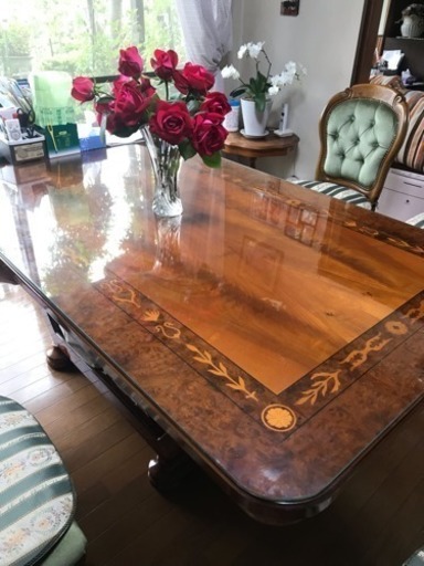 値下げしました！イタリア製ダイニング7点セット