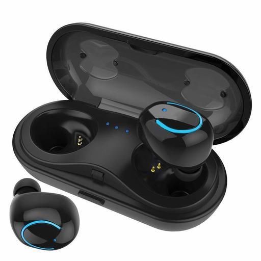 ★新品★激安  【2019 進化版 IPX5防水】Bluetooth イヤホン スポーツ Hi-Fi 高音質 完全 ワイヤレス イヤホン IPX5防水 ブルートゥース イヤホン 両耳 左右分離型 ワンボタン設計 超軽量 ノイズキャンセリング マイク内蔵 充電式収納ケース付 iPhone/ipad/Android対応