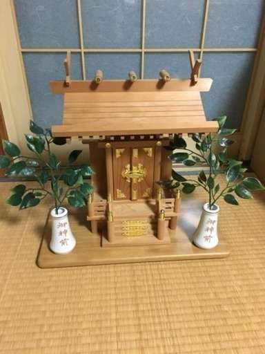 【日時指定あり】神棚セット 壁掛け用棚付き