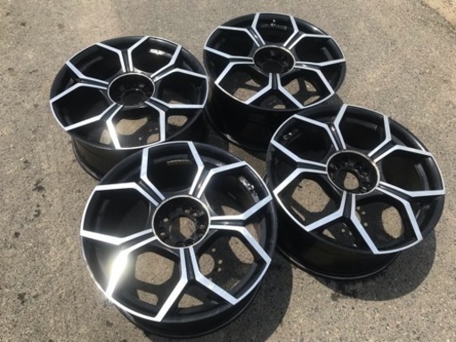 社外ホイール4本セット 美品 19X8.5J 5H 114.3 管理番号5304
