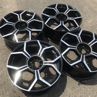 社外ホイール4本セット 美品 19X8.5J 5H 114.3 管理番号5304