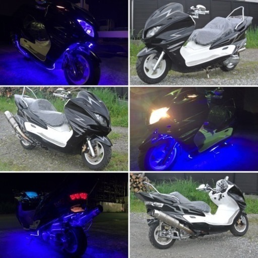 【YAMAHA マジェスティ】低走行！！エナメルシート新品！！