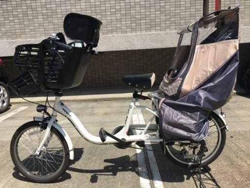 子ども乗せ 3人乗り自転車 3人ですぐ乗れます！