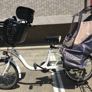 子ども乗せ 3人乗り自転車 3人ですぐ乗れます！