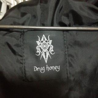Drug honeyシャギーファーコート【ブラック】の画像