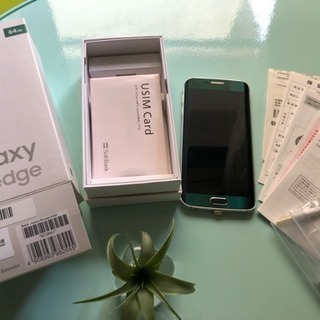 galaxy s6 edge 64GB エメラルド・グリーン【SIMロック解除済み】の画像
