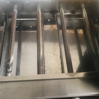 中古  業務用 プロパンガス LPガス用 鉄板焼き機 グリドル グリラー63×61×23.5　厚9㎜ 現状品 錆あり 厨房機器　屋台 の画像