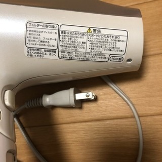 ［値下げ］ヘアドライヤー Panasonic ナノイーの画像