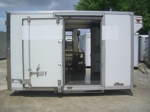 ♪ハBE59♪物置♪コンテナ♪左右スライドドア♪丈夫♪アルミ冷蔵箱♪