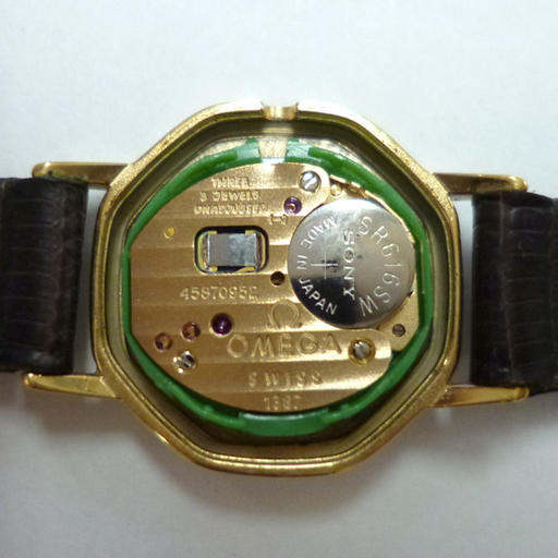 本物 OMEGA/オメガ De Ville/デビル クオーツ 2針 プッシュリューズ ブラックダイヤル レディース 動作品 cal. 1387 アンティーク 腕時計 ☆ PayPay(ペイペイ)決済可能 ☆ 札幌市 清田区 平岡
