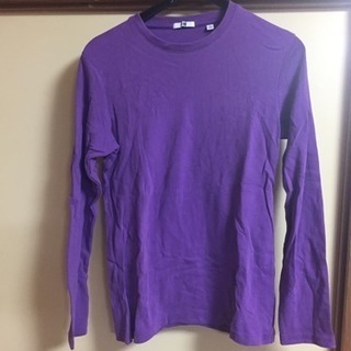 ユニクロ 夏用部屋着上下x2、長袖シャツ(パープル) メンズSサイズの画像