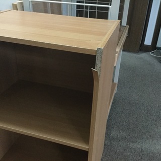 中古 傷あり 2段カラーボックスの画像