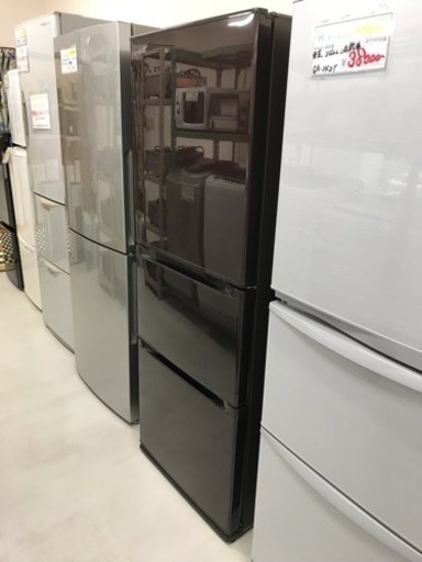 【リサイクルサービス八光　田上店　安心の3か月保証　配達・設置OK】東芝 GR-G34SY 冷蔵庫 340L 右開き 3ドア