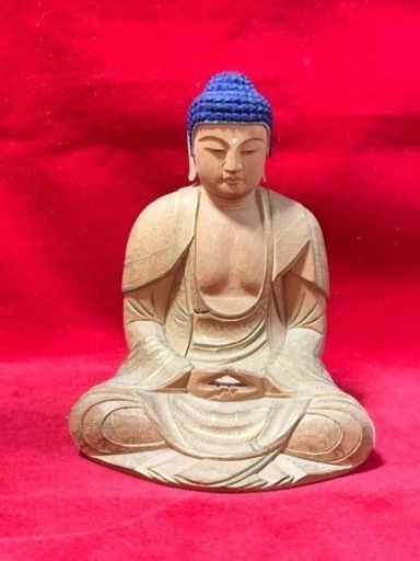 金彩仕上げ 特割 未使用 お釈迦如来座像 手彫り手作り150,000円