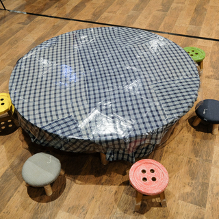 子供用円卓　丸型座卓セット【レンタルします】