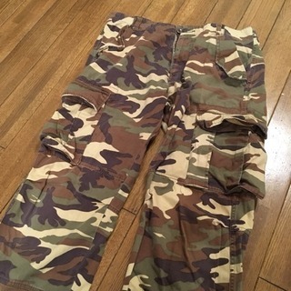 gw グローバルワーク 迷彩カーゴパンツ Lの画像