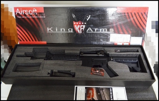 未使用 King Arms Colt M4A1 RIS GBB GHK ガスブローバック変換キット組込