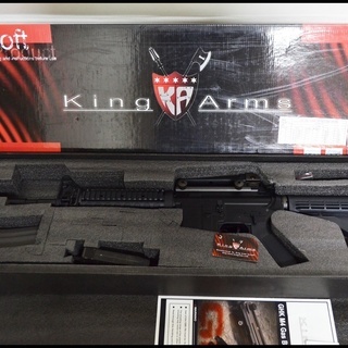 未使用 King Arms Colt M4A1 RIS GBB GHK ガスブローバック変換キット組込