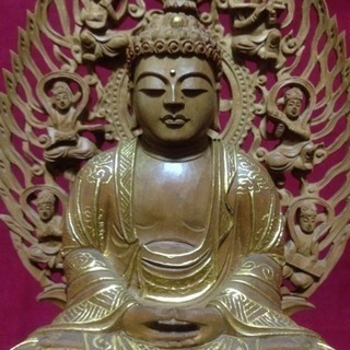 香木白檀 釈迦如来座像 桐箱入 台座付き 保証書付 特割値下げ60