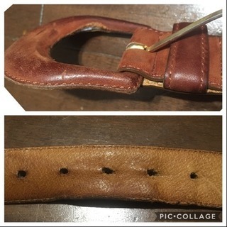 Louis Feraud レディース  ベルト 褐色 赤茶色の画像