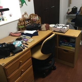 値下げ♡学習机 椅子 付き
