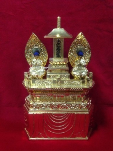 特割 三宝尊 新古品(未使用)27cm 金箔木彫り特割販売価格6.2万円