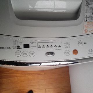 TOSHIBA 東芝 AW-42ML(W) 洗濯機 4.2kg ピュアホワイト 12年製 配送無料の画像