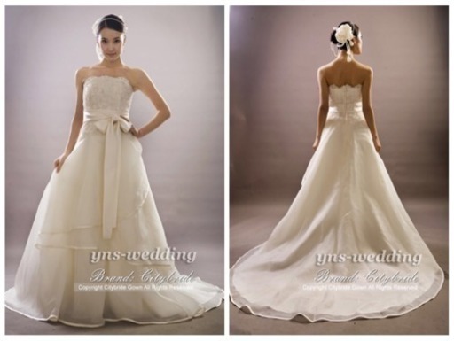 【大幅値下】ビスチェタイプウエディングドレスセット