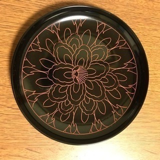 塗り 銘々皿  沈朱  箱入りの画像