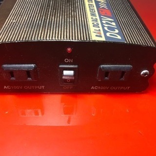 インバーター DC12VからAC100  130W変換の画像