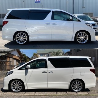 後期 アルファード 240S タイプゴールド テイン車高調 ワーク グノーシス  20インチアルミホイール 両側パワースライド パワーバックドア 大型フリップダウンモニター 低走行の画像