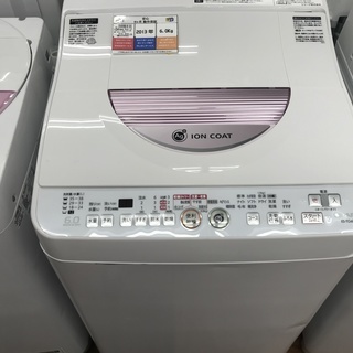 洗濯乾燥機　SHARP　ES-TG60-P　6.0kg　2013年製