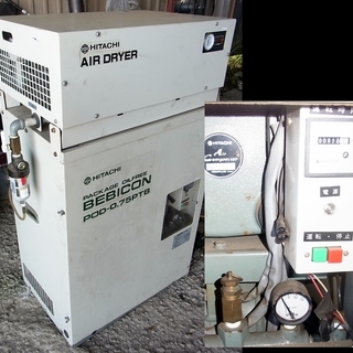 日立　コンプレッサー　POD-0/75PTB　820時間　動作O...