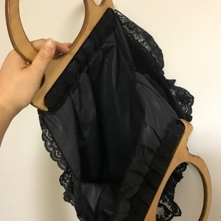 総レース  手提げバッグの画像