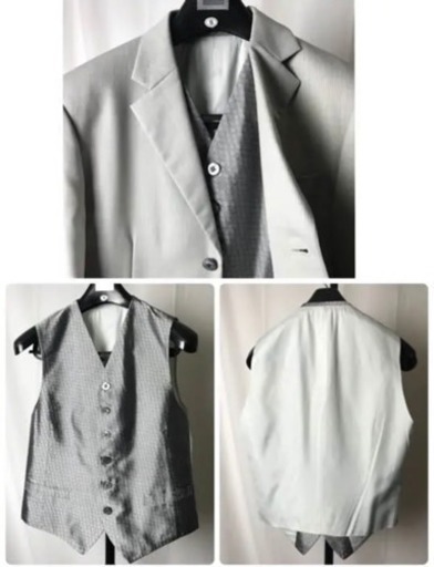 メンズ タキシード ベストとシャツのおまけ付き