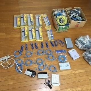 新品OAタップ、新品LANケーブル、その他中古品の画像