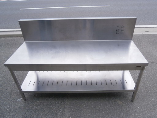 ☆中古品 厨房用品 タニコー作業台 サイズ：1500×600×640㎜☆