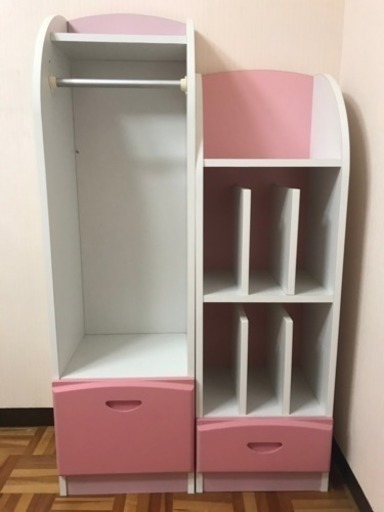本棚と衣類収納セット