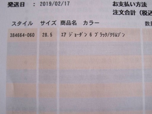 ナイキ エア ジョーダン 6 インフラレッド 28.5cm