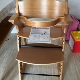 ハイチェア カトージ ナチュラルの画像