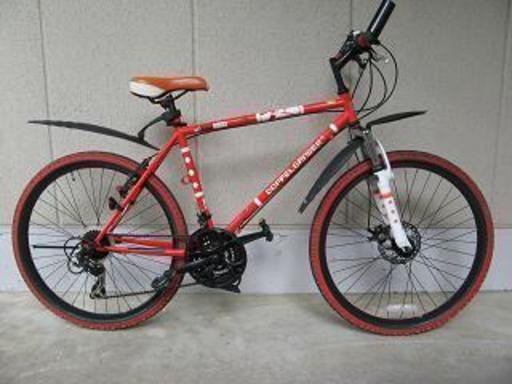 〔中古〕折りたたみ式マウンテンバイク（２６インチ・シマノ製２１段変速）